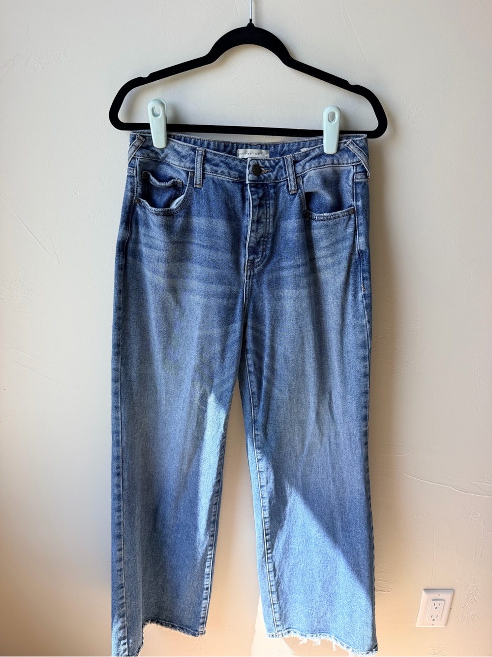 Women's Wide Leg Flare Jeans in Medium Blue